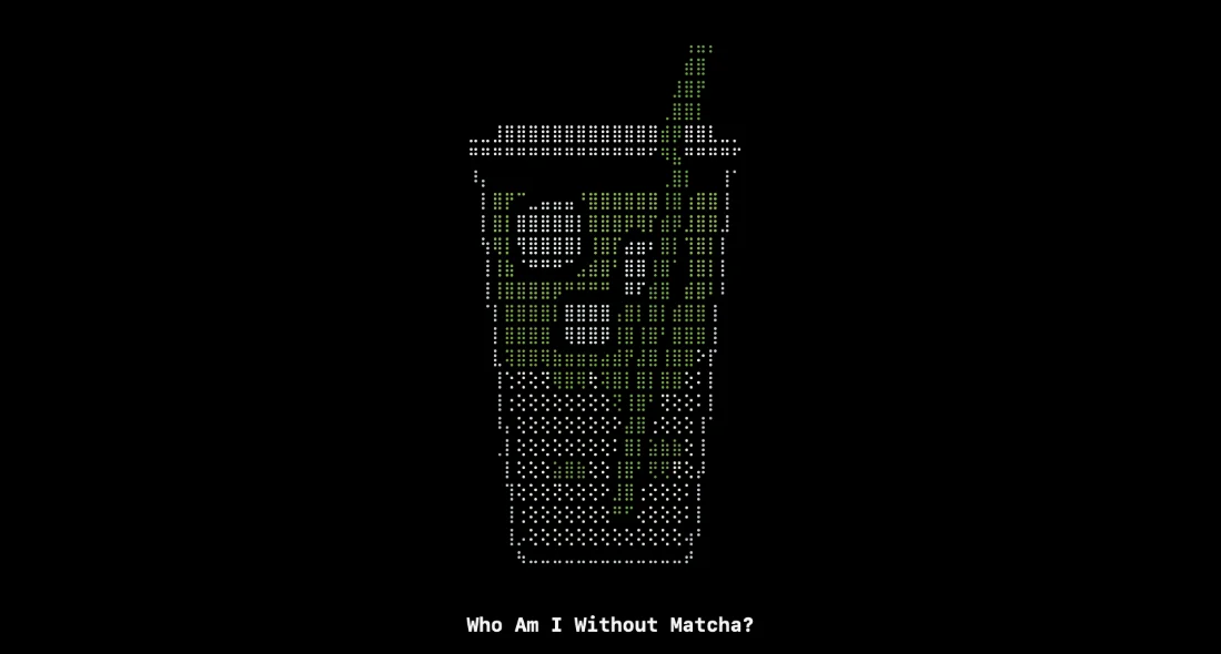 Matcha terminal screen