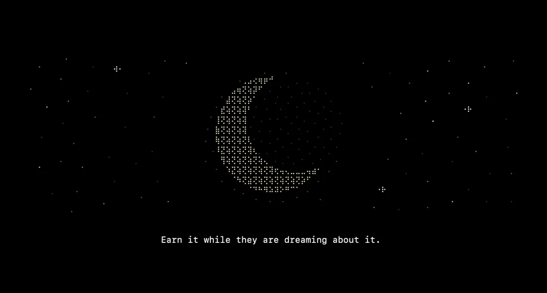 Earn it terminal screen