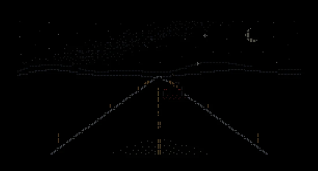 Midnight drive terminal screen